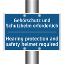 Gehörschutz und Schutzhelm erforderlich/.../ - Hearing protection and safety /.../