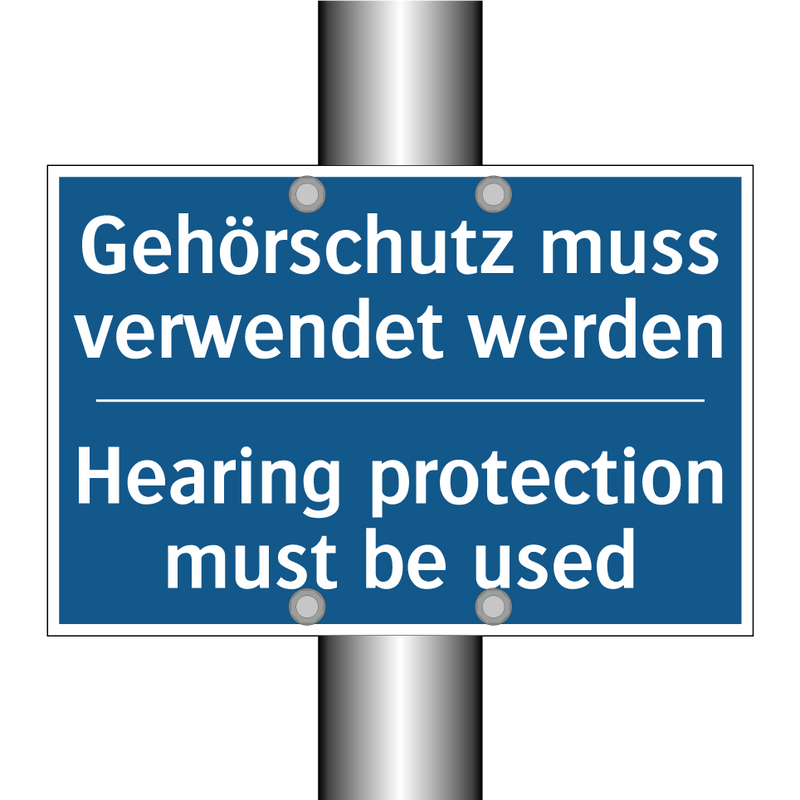 Gehörschutz muss verwendet werden/.../ - Hearing protection must be used/.../
