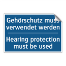 Gehörschutz muss verwendet werden/.../ - Hearing protection must be used/.../