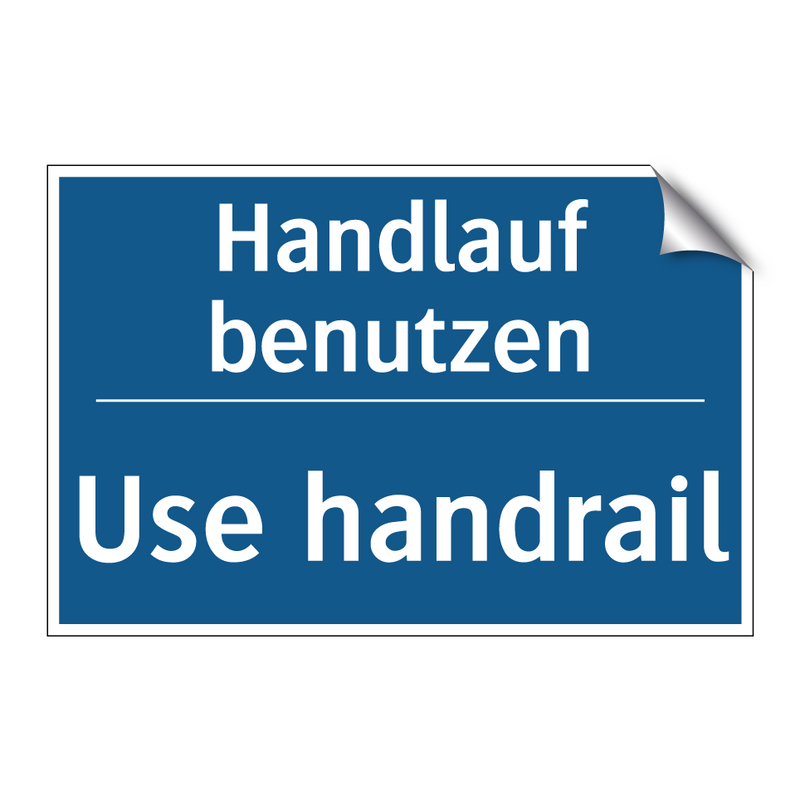 Handlauf benutzen - Use handrail