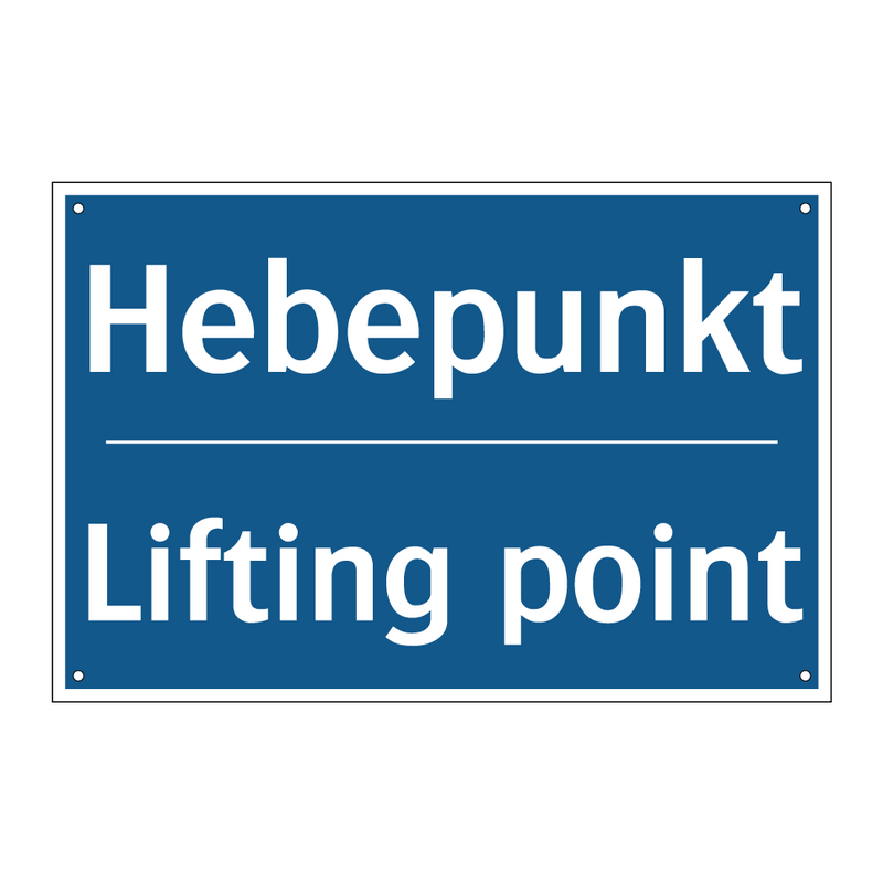 Hebepunkt - Lifting point
