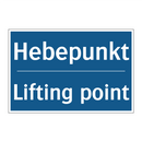 Hebepunkt - Lifting point