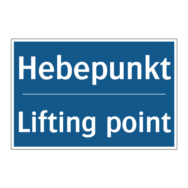 Hebepunkt - Lifting point