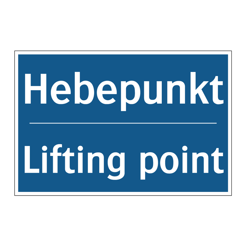 Hebepunkt - Lifting point