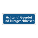 Achtung! Geerdet und kurzgeschlossen