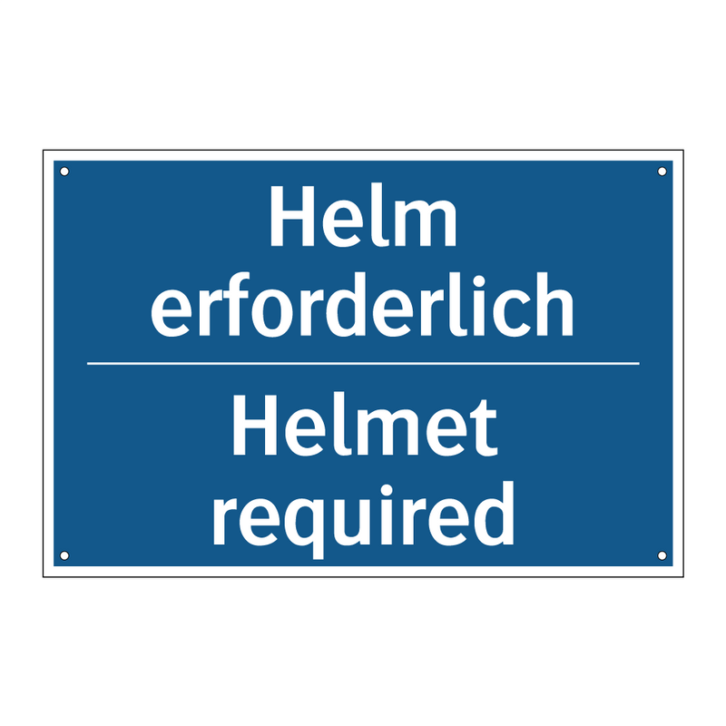 Helm erforderlich - Helmet required