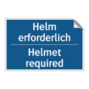 Helm erforderlich - Helmet required