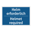 Helm erforderlich - Helmet required
