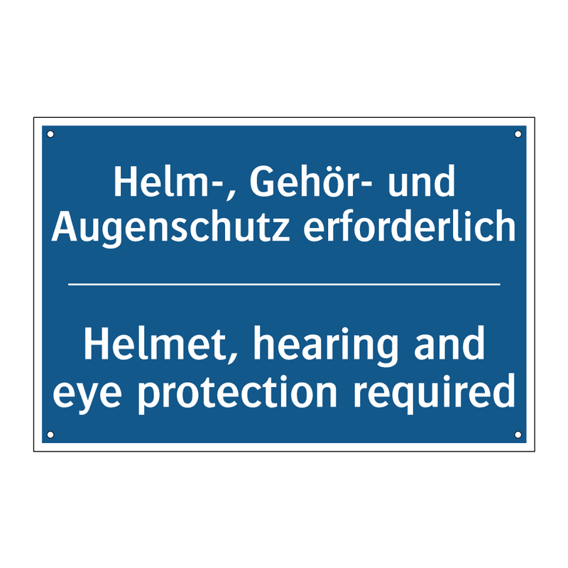 Helm-, Gehör- und Augenschutz /.../ - Helmet, hearing and eye protection /.../