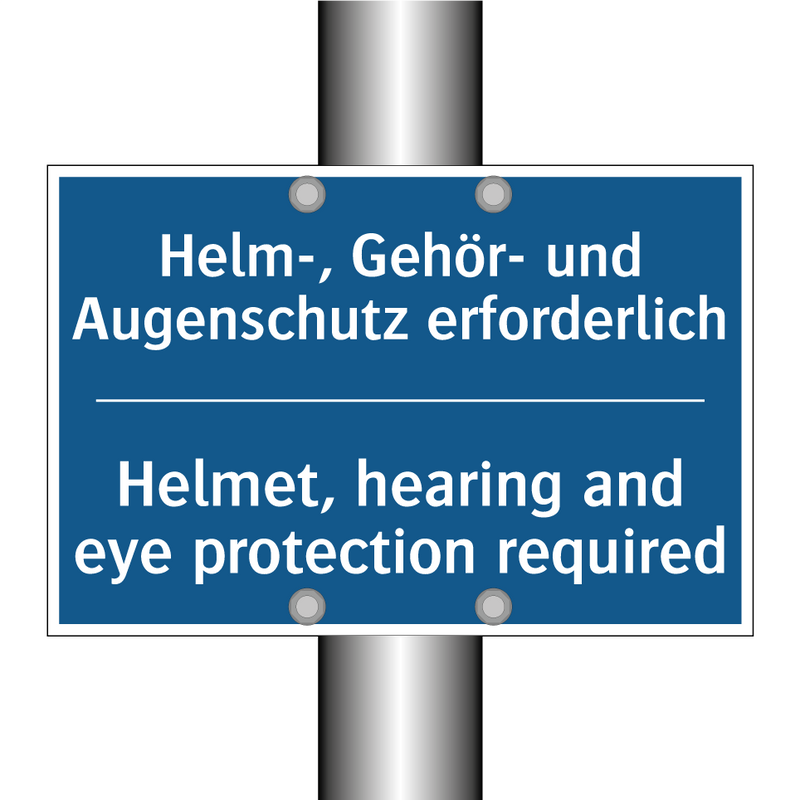 Helm-, Gehör- und Augenschutz /.../ - Helmet, hearing and eye protection /.../