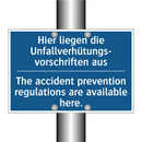 Hier liegen die Unfallverhütungs- /.../ - The accident prevention regulations /.../