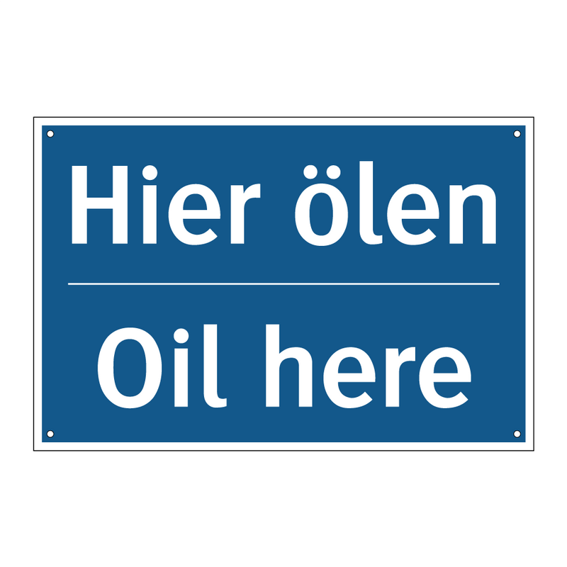 Hier ölen - Oil here