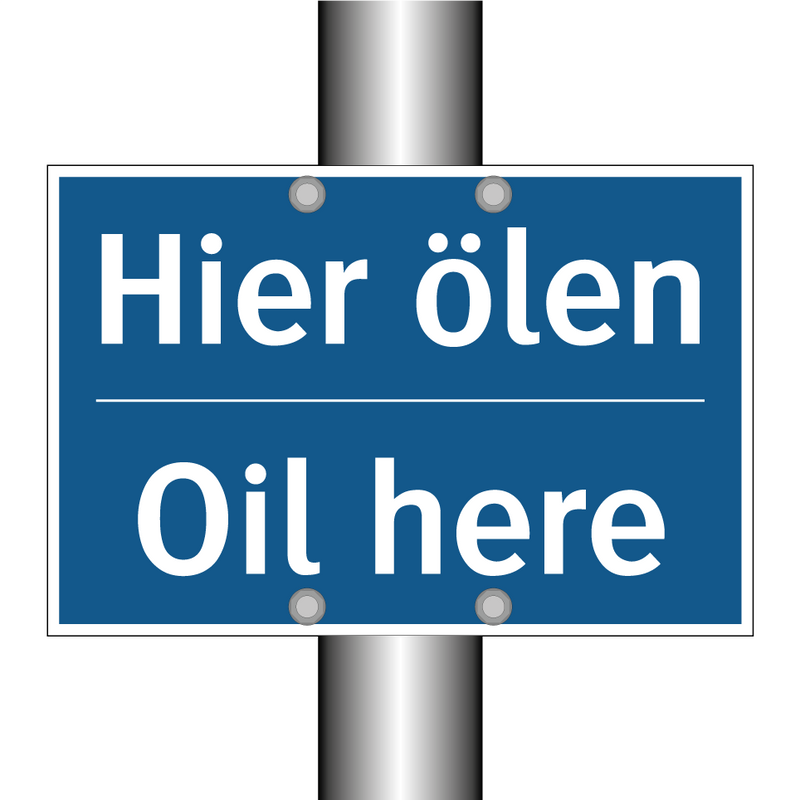 Hier ölen - Oil here