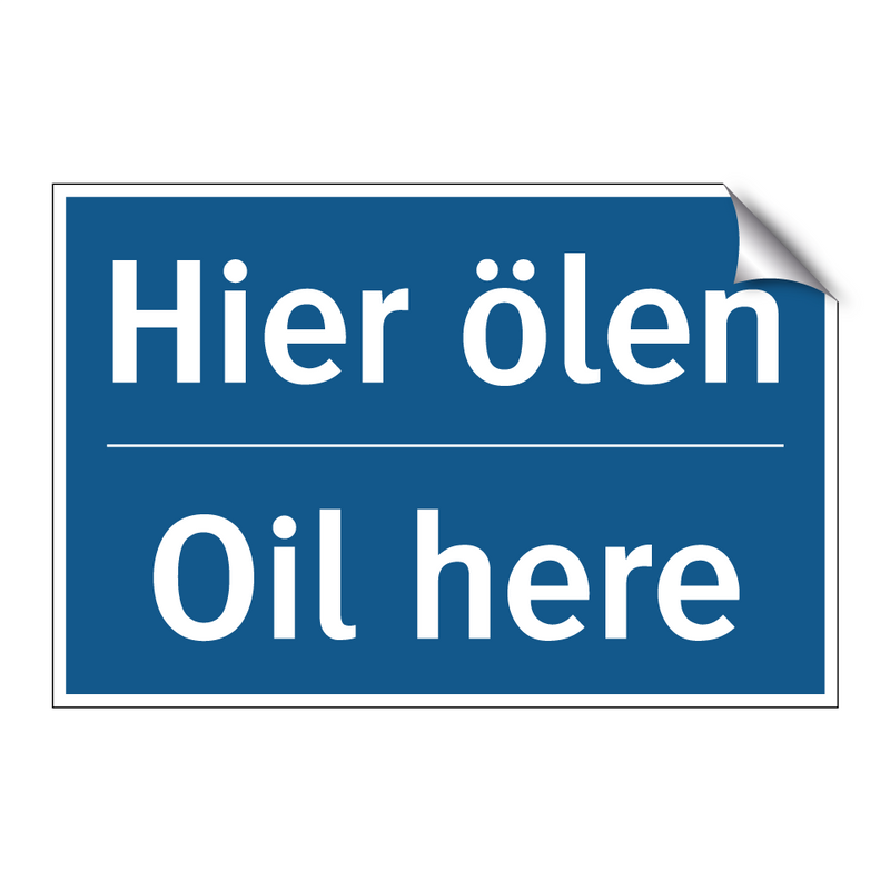 Hier ölen - Oil here