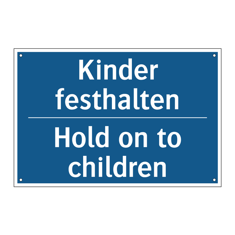 Kinder festhalten - Hold on to children