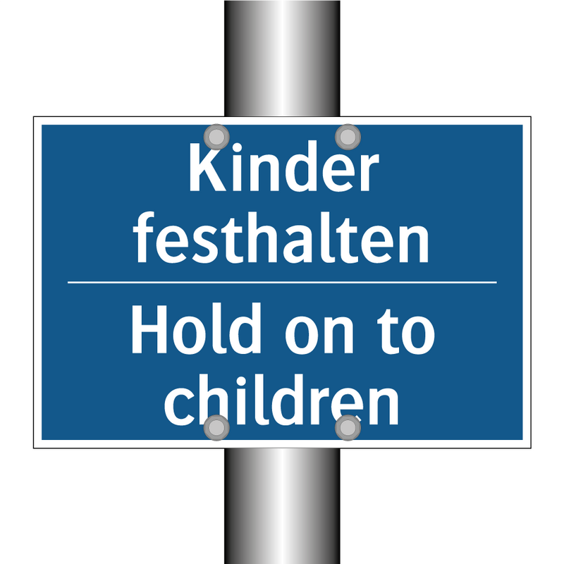 Kinder festhalten - Hold on to children