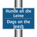Hunde an die Leine - Dogs on the leash