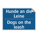 Hunde an die Leine - Dogs on the leash