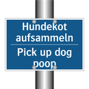 Hundekot aufsammeln - Pick up dog poop