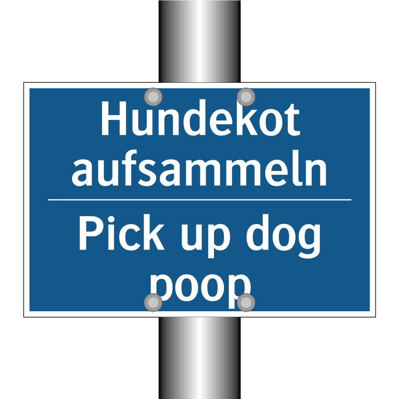 Hundekot aufsammeln - Pick up dog poop