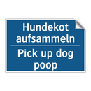 Hundekot aufsammeln - Pick up dog poop