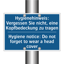 Hygienehinweis: Vergessen Sie /.../ - Hygiene notice: Do not forget /.../