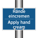 Hände eincremen - Apply hand cream