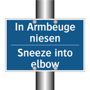 In Armbeuge niesen - Sneeze into elbow