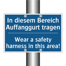 In diesem Bereich Auffanggurt /.../ - Wear a safety harness in this /.../