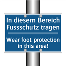 In diesem Bereich Fussschutz tragen/.../ - Wear foot protection in this area!/.../