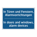 In Türen und Fenstern, Alarmvorrichtungen/.../ - In doors and windows, alarm devices/.../