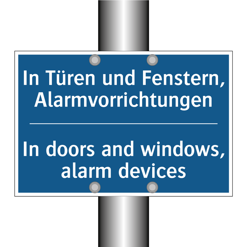 In Türen und Fenstern, Alarmvorrichtungen/.../ - In doors and windows, alarm devices/.../