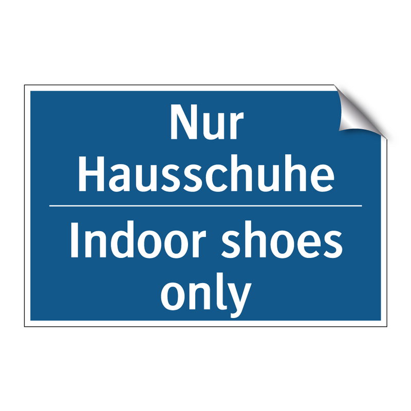 Nur Hausschuhe - Indoor shoes only