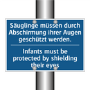 Säuglinge müssen durch Abschirmung /.../ - Infants must be protected by shielding /.../