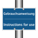 Gebrauchsanweisung - Instructions for use