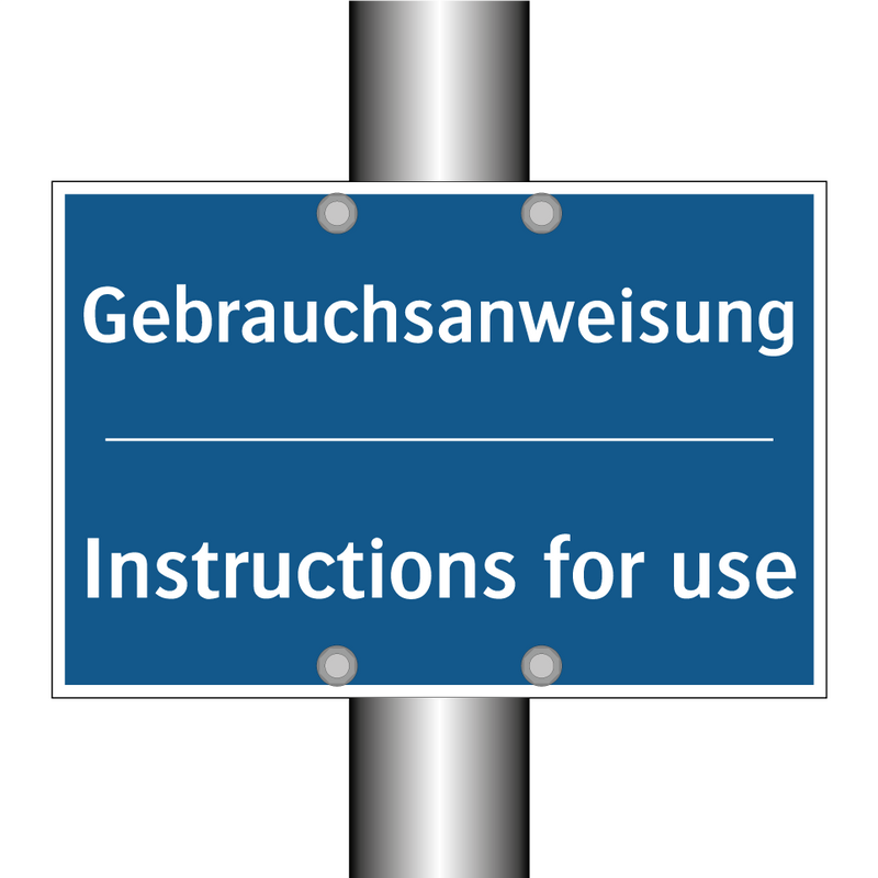 Gebrauchsanweisung - Instructions for use