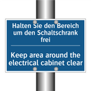 Halten Sie den Bereich um den /.../ - Keep area around the electrical /.../