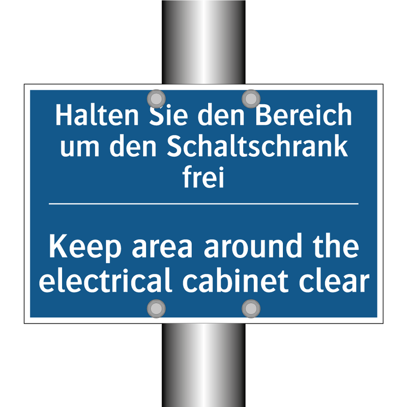 Halten Sie den Bereich um den /.../ - Keep area around the electrical /.../