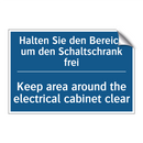 Halten Sie den Bereich um den /.../ - Keep area around the electrical /.../