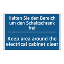 Halten Sie den Bereich um den /.../ - Keep area around the electrical /.../