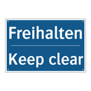 Freihalten - Keep clear