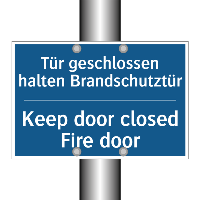 Tür geschlossen halten Brandschutztür/.../ - Keep door closed Fire door