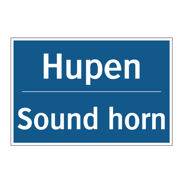 Hupen - Sound horn
