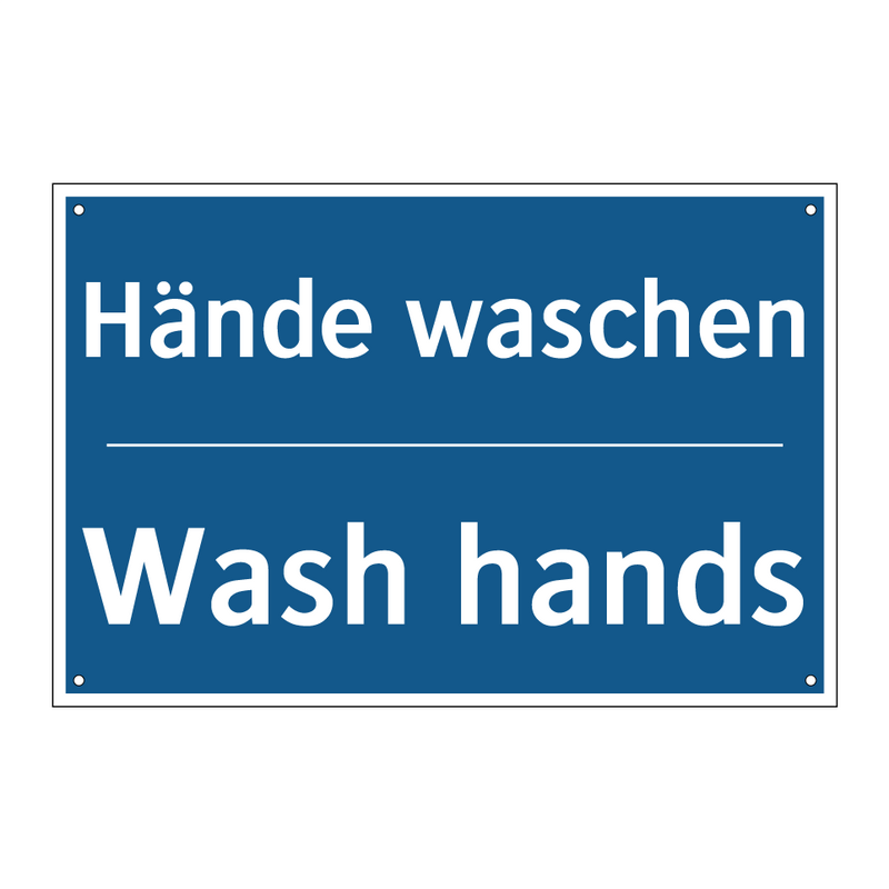 Hände waschen - Wash hands