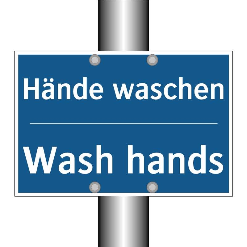 Hände waschen - Wash hands