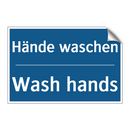 Hände waschen - Wash hands