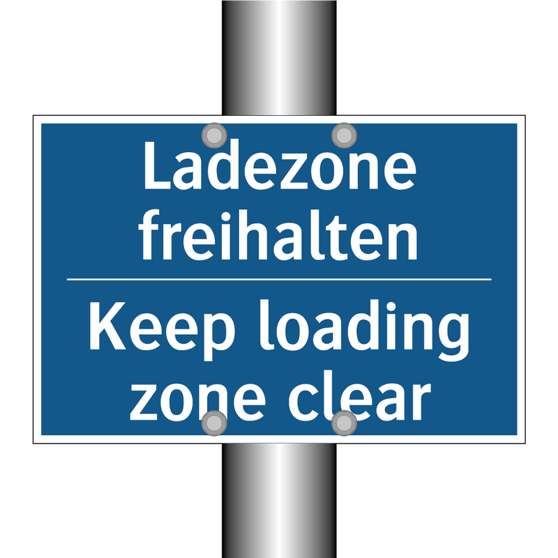 Ladezone freihalten - Keep loading zone clear
