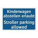 Kinderwagen abstellen erlaubt - Stroller parking allowed
