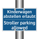 Kinderwagen abstellen erlaubt - Stroller parking allowed