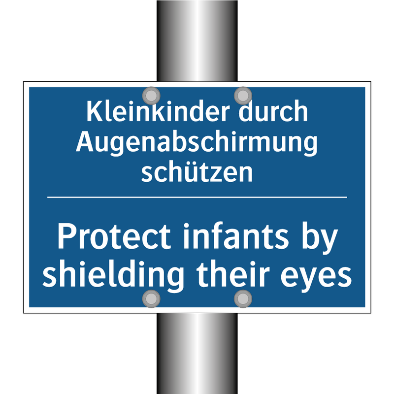 Kleinkinder durch Augenabschirmung /.../ - Protect infants by shielding their /.../